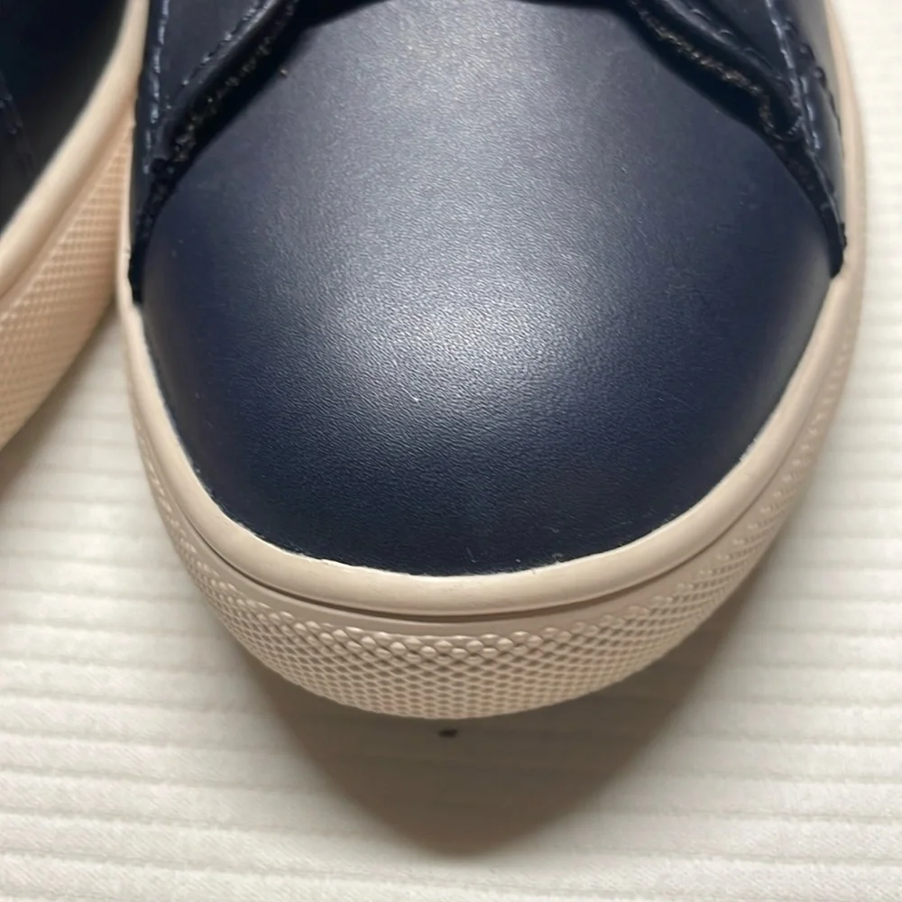CLAE MALONE - Navy Malone Leather Sneakers - Picture 4 of 10